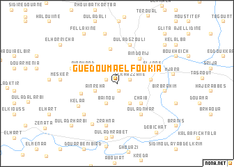 map of Guedouma el Foukia