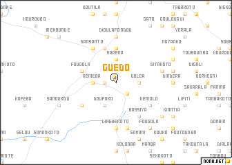 map of Guédo