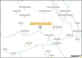 map of Guékadougou