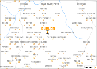 map of Guélan