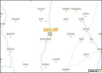 map of Guélan