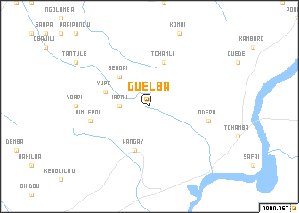 map of Guelba