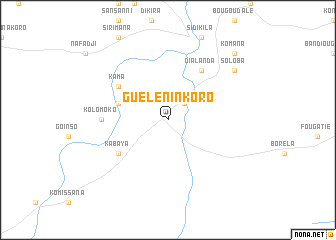 map of Guéléninkoro