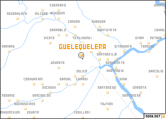 map of Guelequelera