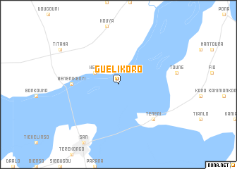 map of Guélikoro