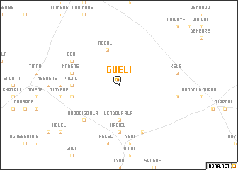 map of Guéli