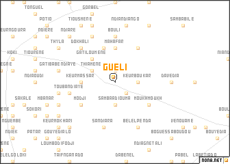 map of Guéli