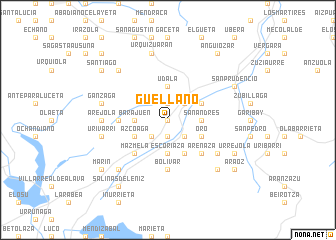 map of Guellano