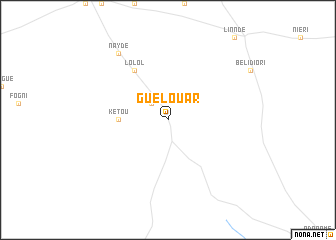 map of Guelouar