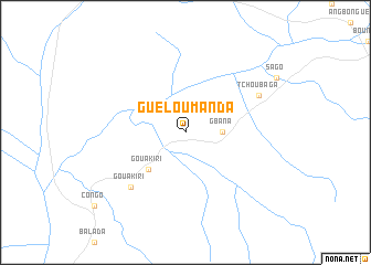 map of Guéloumanda