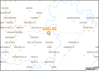 map of Guélou