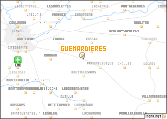 map of Guémardières