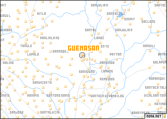 map of Guemasan