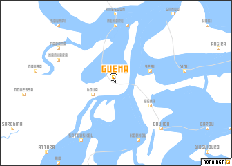 map of Guéma