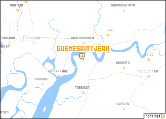 map of Guémé-Saint-Jean