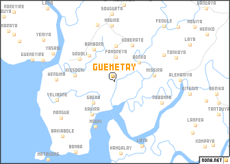 map of Guèmètay