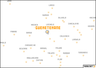map of Guemetemane
