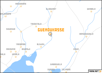 map of Guémou Kassé