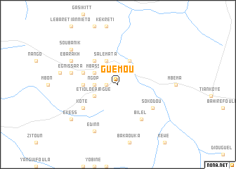 map of Guémou