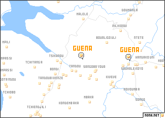 map of Guéna