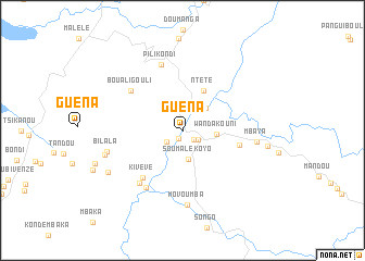 map of Guéna