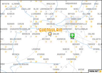 map of Guenduláin