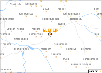 map of Guénéia