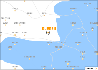 map of Guéné II