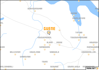 map of Guéné