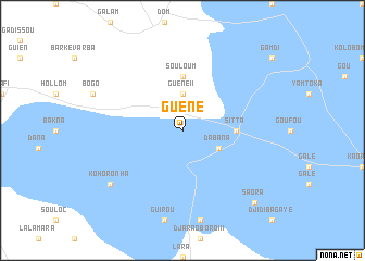 map of Guéné