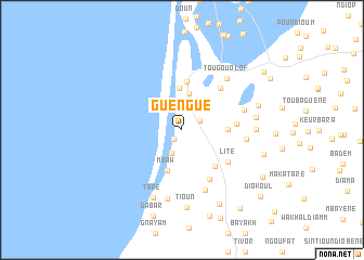 map of Guènguè