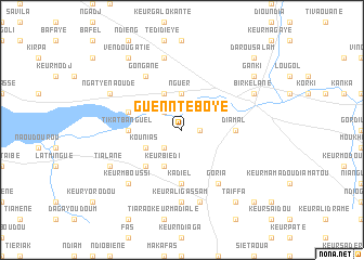 map of Guennté Boye