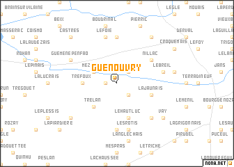 map of Guénouvry