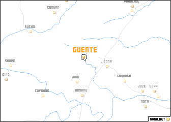 map of Guente