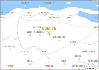 map of Guenyé