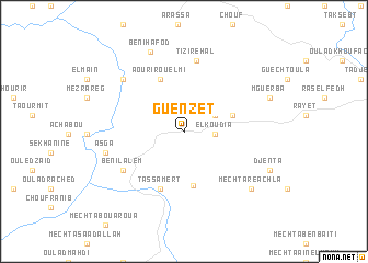 map of Guenzet