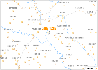 map of Guenzié