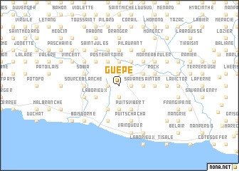 map of Guêpe