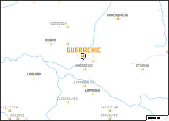 map of Güeráchic