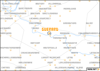 map of Guérard