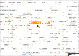 map of Guercheville