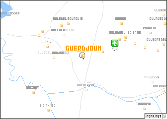 map of Guerdjoum