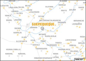 map of Güerequeque