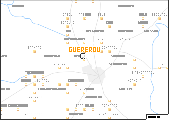 map of Guérérou