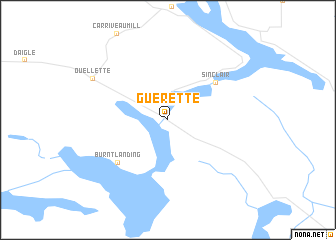 map of Guerette