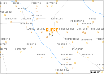 map of Güere