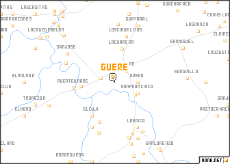 map of Güere