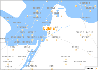 map of Guéré