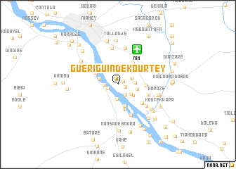 map of Guériguindé Kourtey