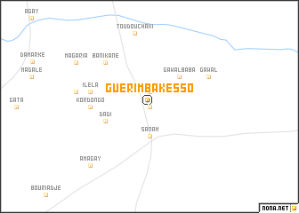 map of Guérim Bakésso